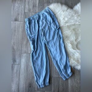 Love Tree Light Blue Cropped Pants